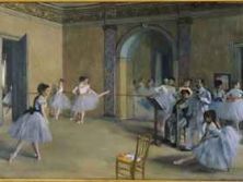 Haga click para ver la imagen ampliada the dance foyer at the opera on the rue le peletier by degas.jpg
